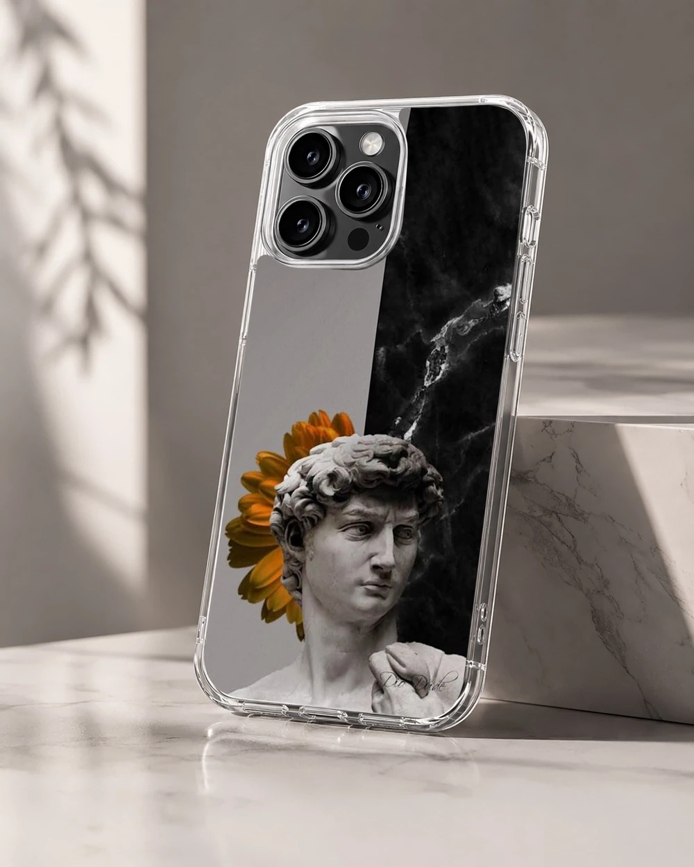 Aesthetic Abstract Art phone cover featuring a marble design